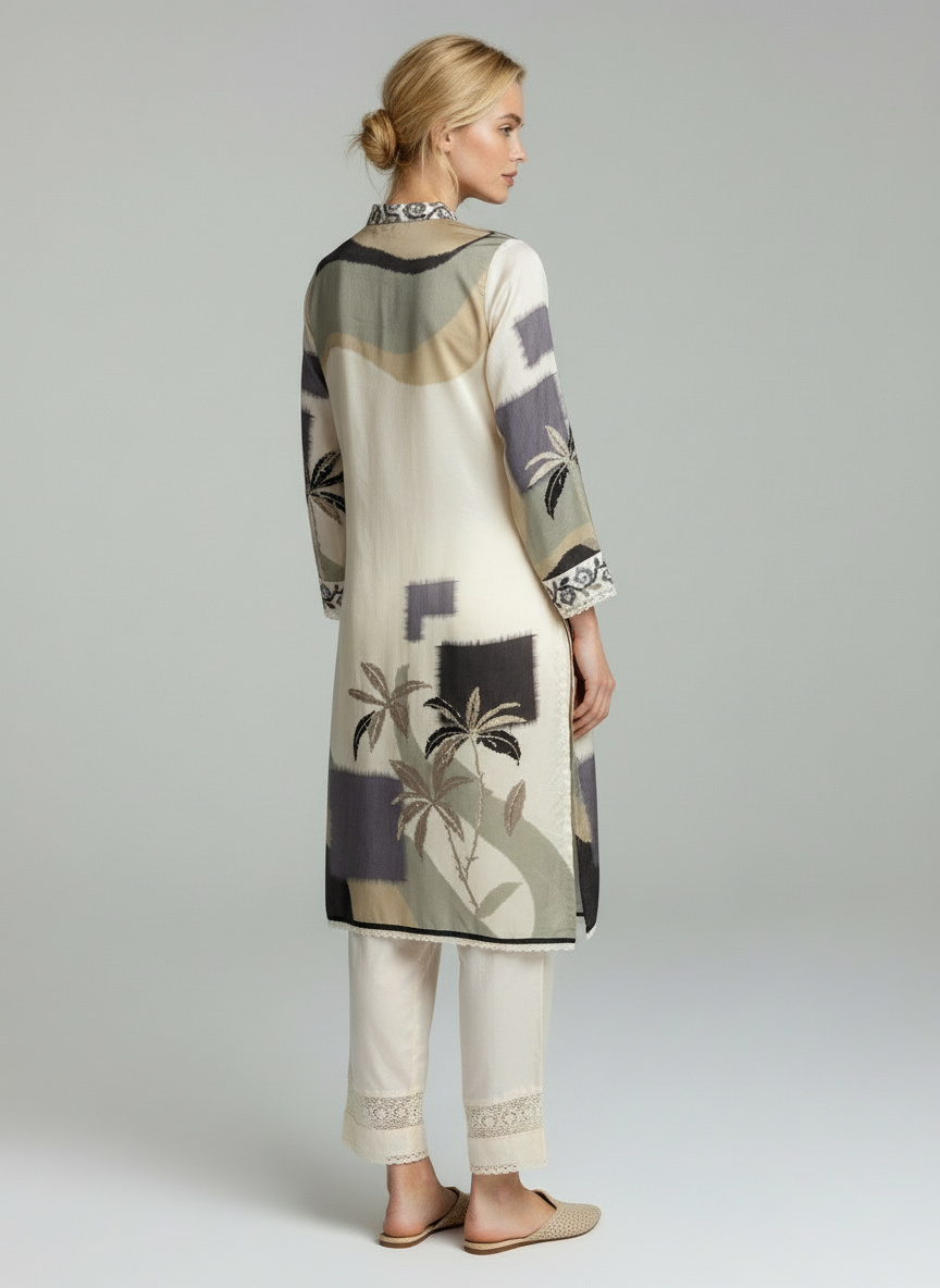Elegant Printed Kurta Set for Women with Dupatta & Palazzo – Premium Soft Fabric Ethnic Wear